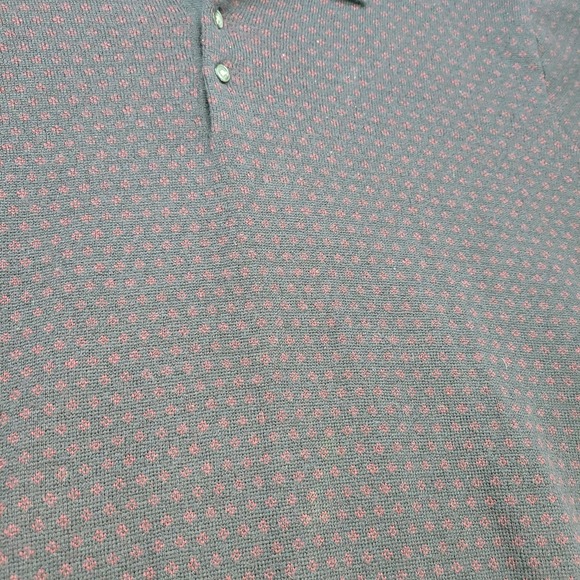 Brooks Brothers Sweater Mens Large Blue Birdseye 100% Merino Wool  1/4 Button - Picture 3 of 8